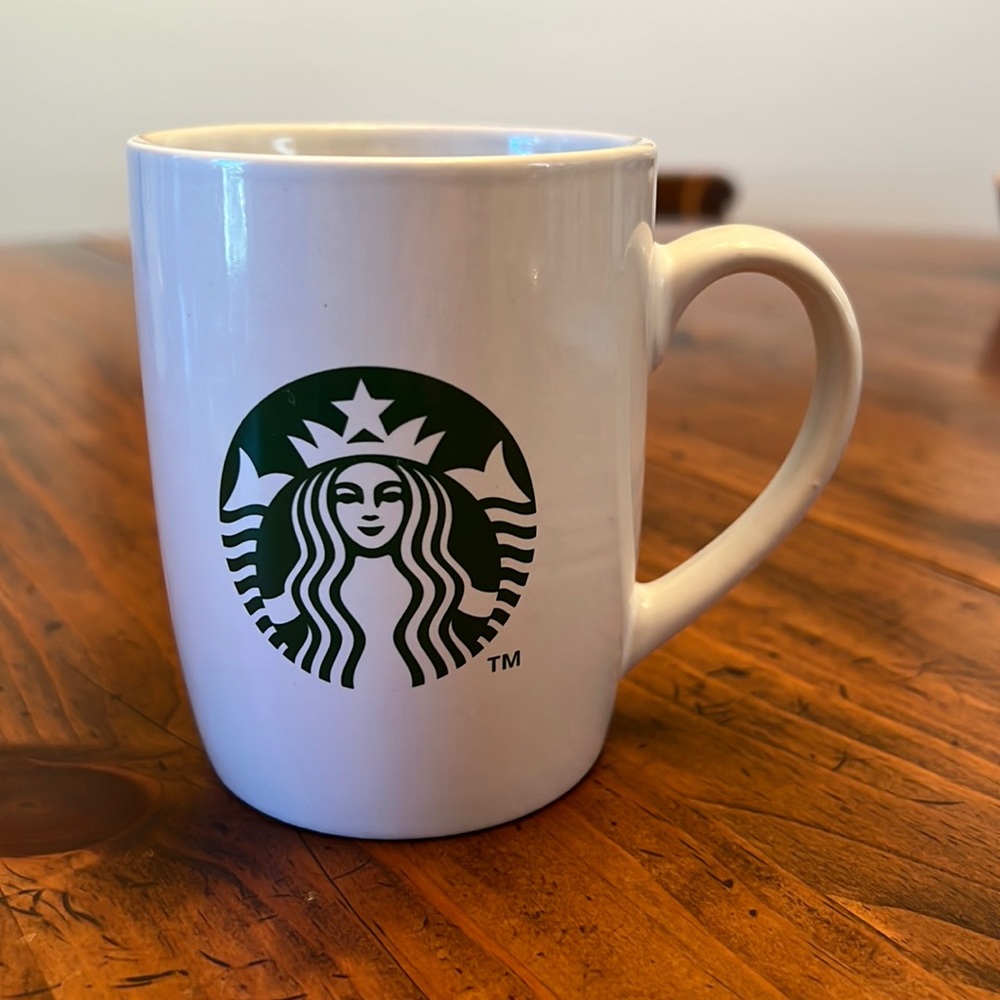 Small White Starbucks Mug 2012